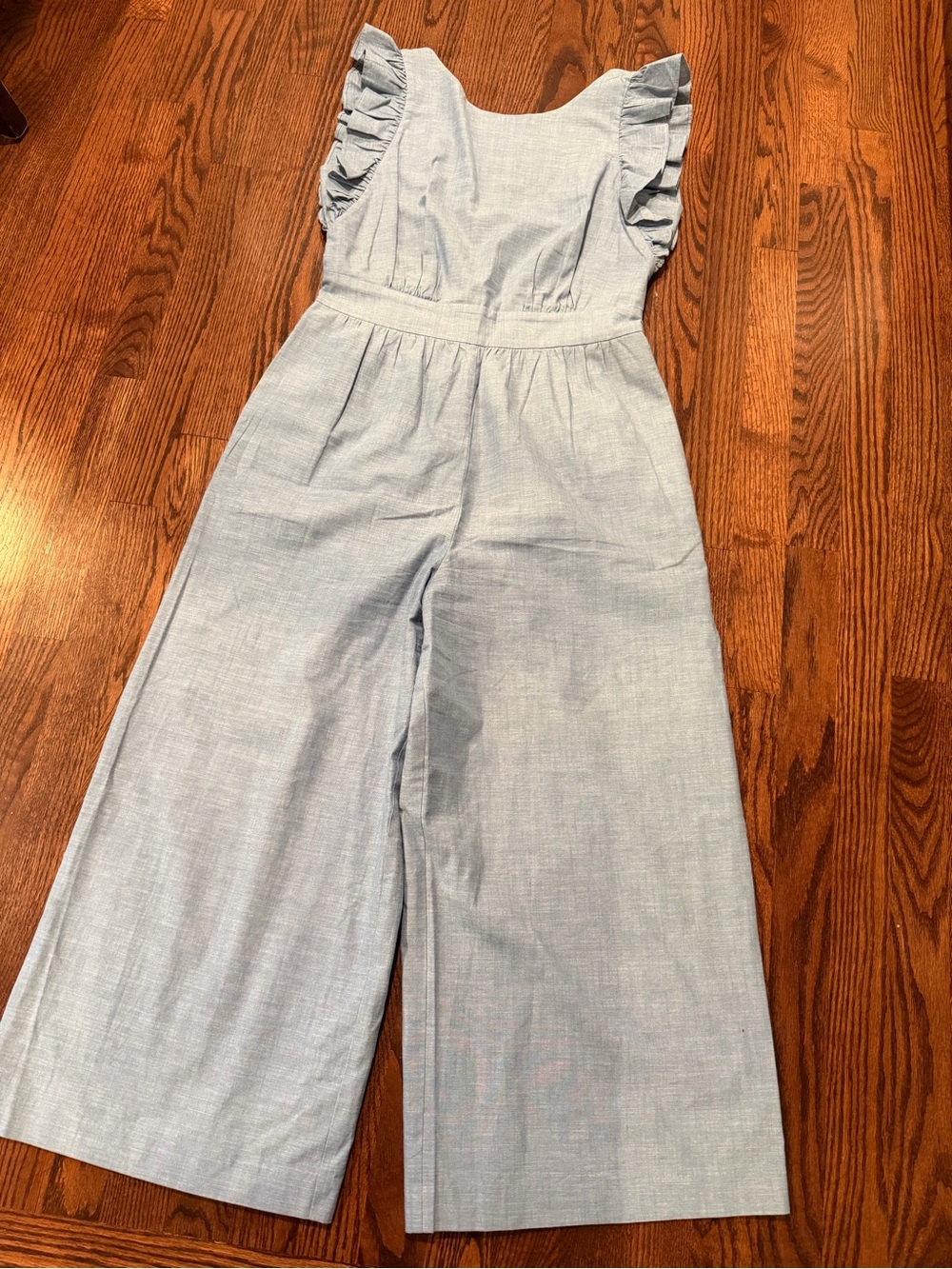 1901 Nordstrom Ruffle Sleeve Crop Wide Leg Romper Size 8
